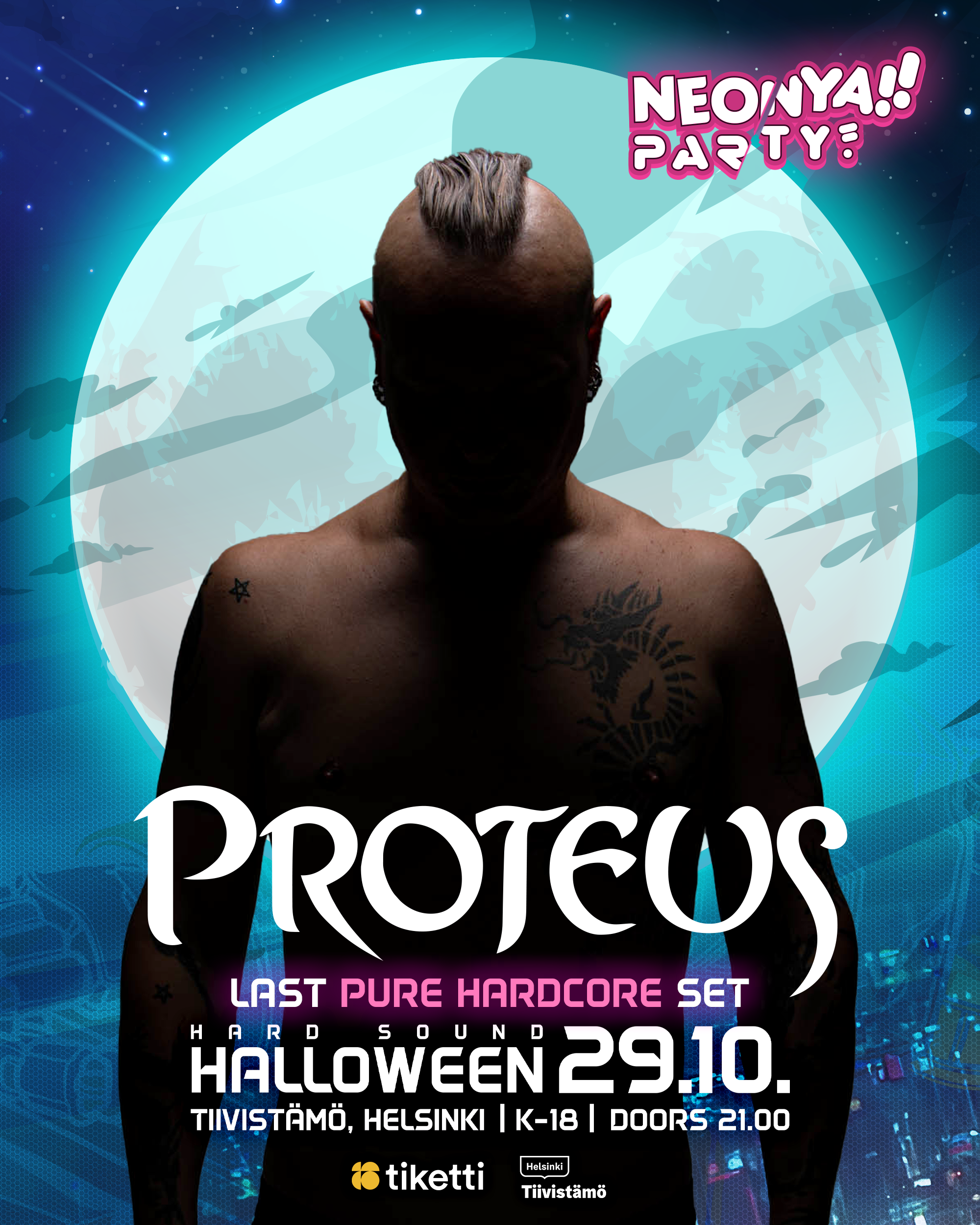 PROTEUS - Last Pure Hardcore Set at Neonya!! Party Hard Sound Halloween 2