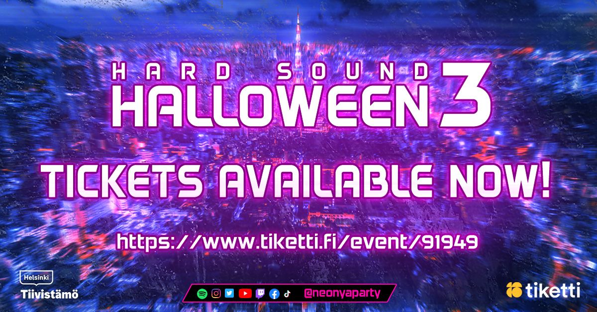 HARD SOUND HALLOWEEN 3 tickets available!