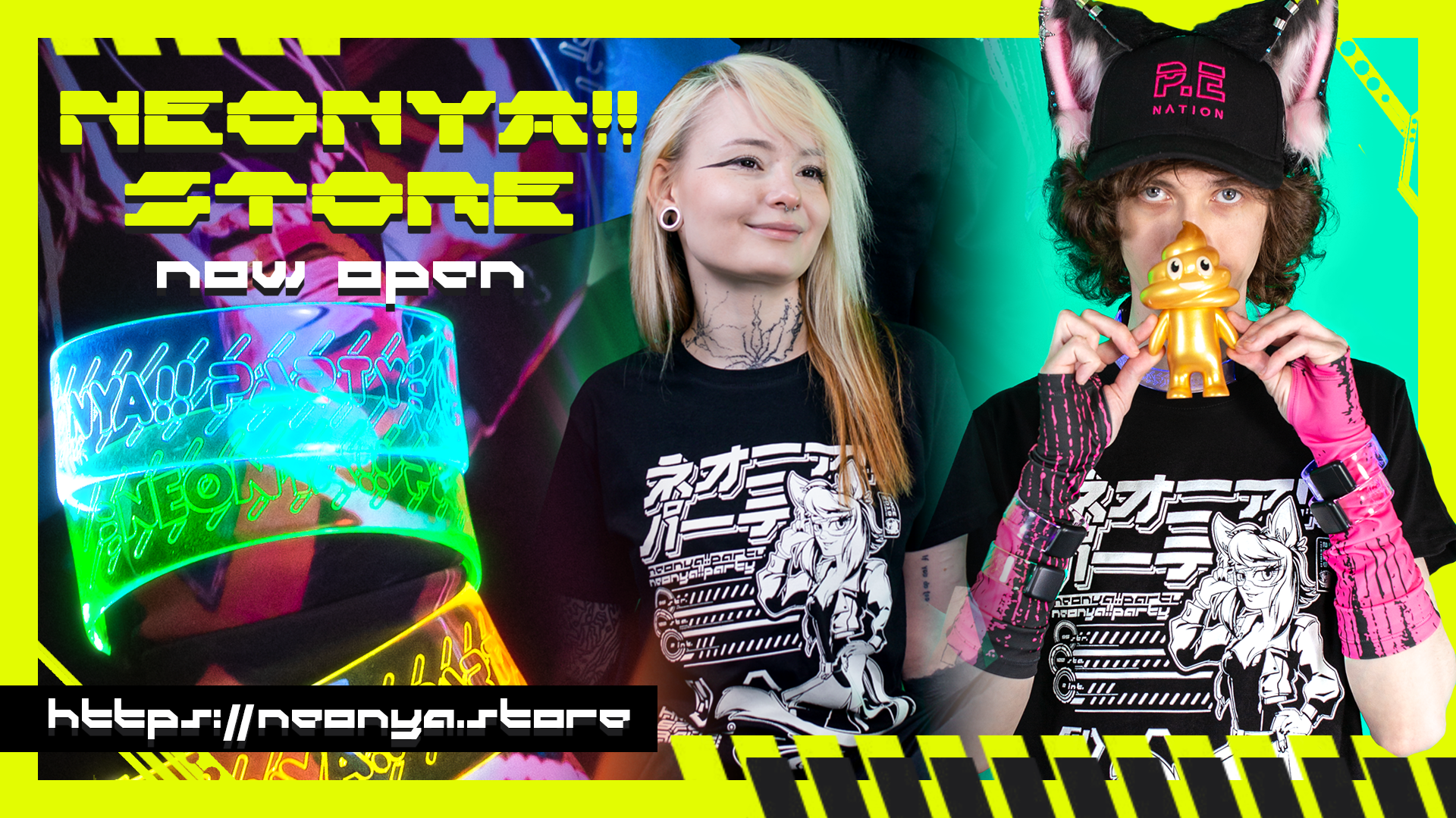 Neonya!! Store now open with 15% off limited Hyper Speed Rave T-shirts