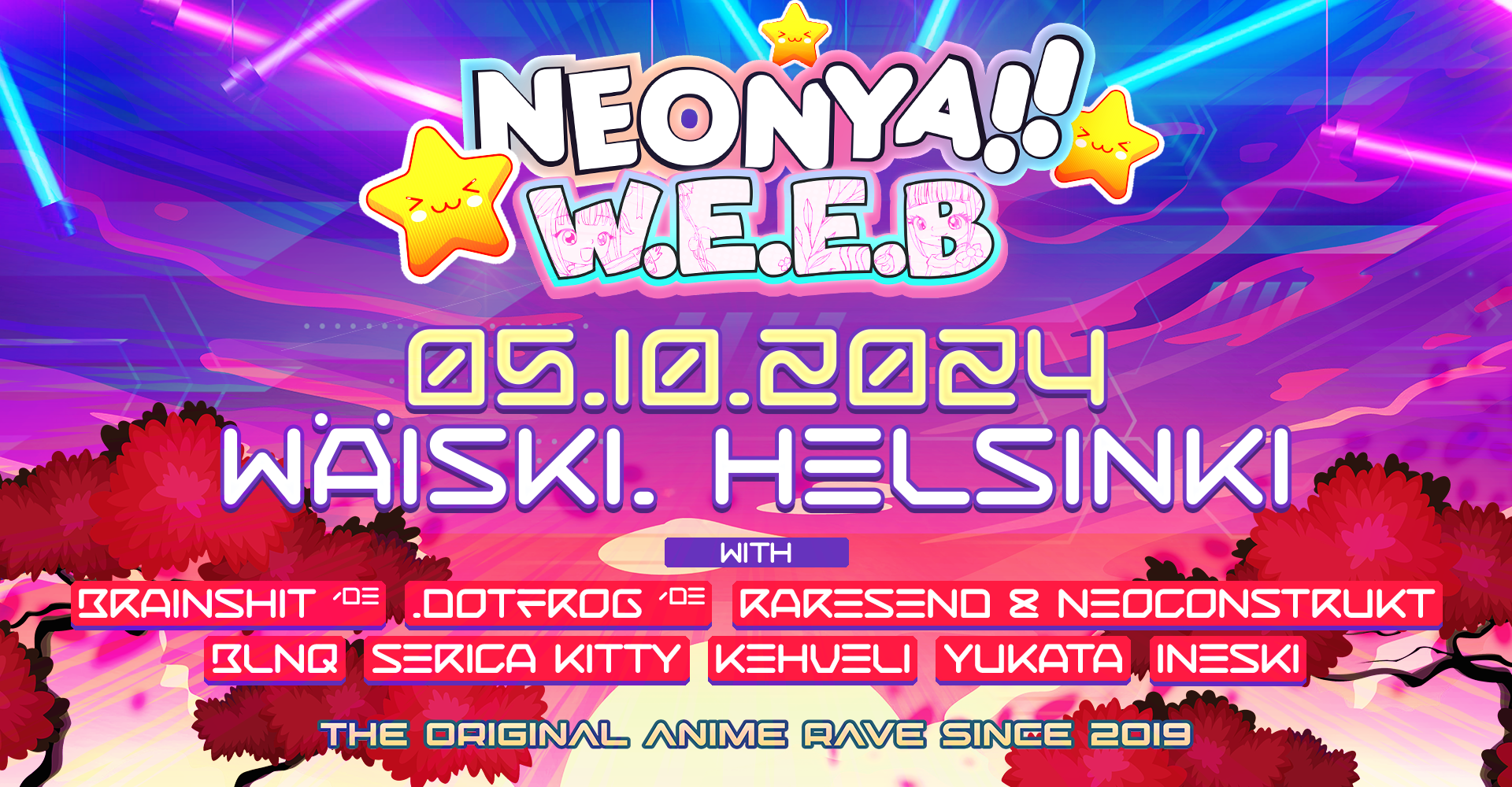 Neonya!! W.E.E.B BACK-2-PARTY 5.10.2024 at Wäiski, Helsinki