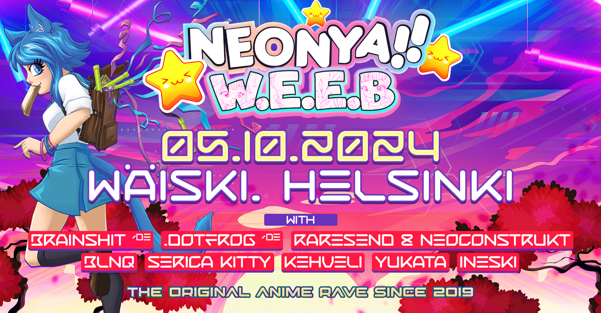 Neonya!! W.E.E.B BACK-2-PARTY 5.10.2024 at Wäiski, Helsinki