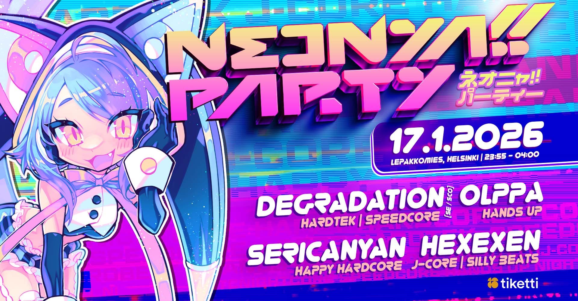 Neonya!! Party 17.01.2026 at Lepakkomies, Helsinki